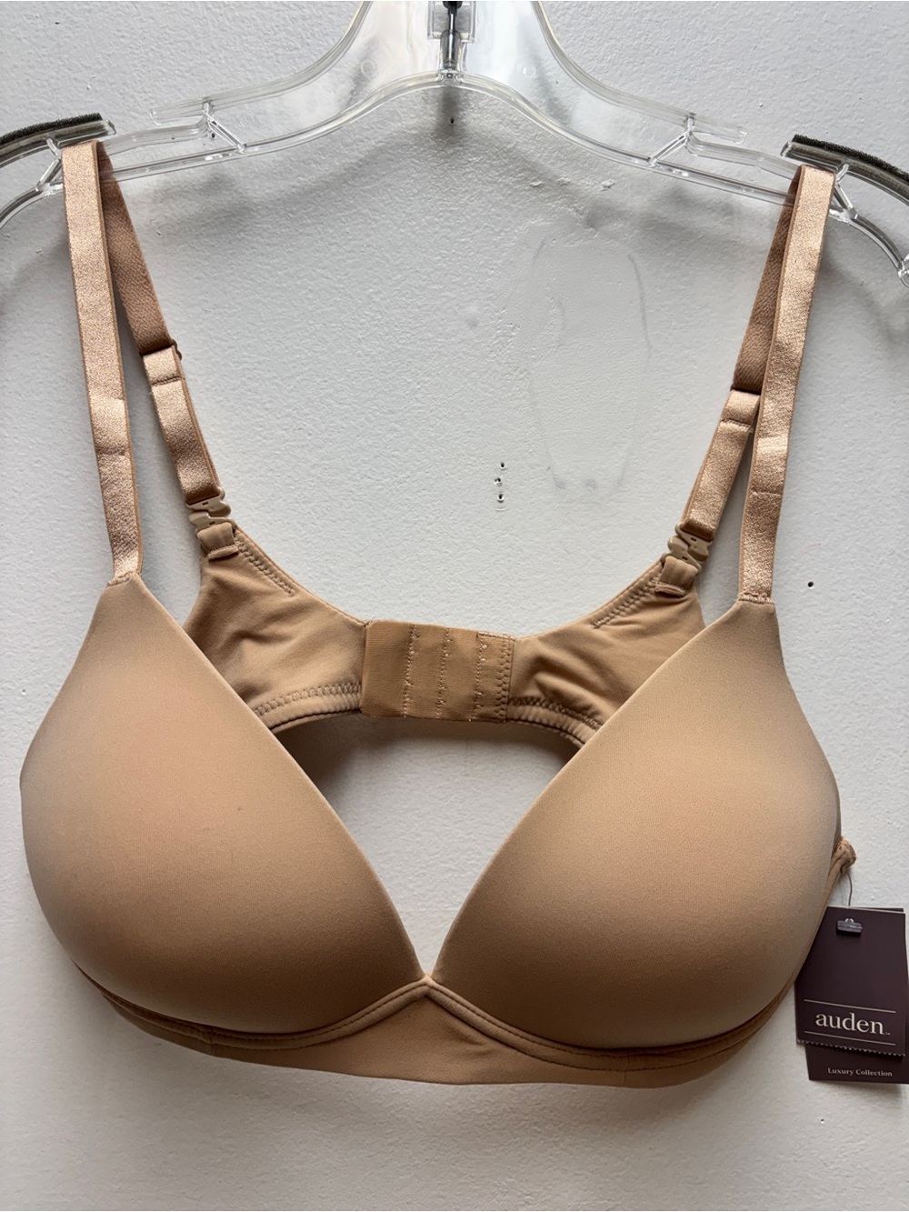 Auden Smooth Padded 36B Bra in Beige